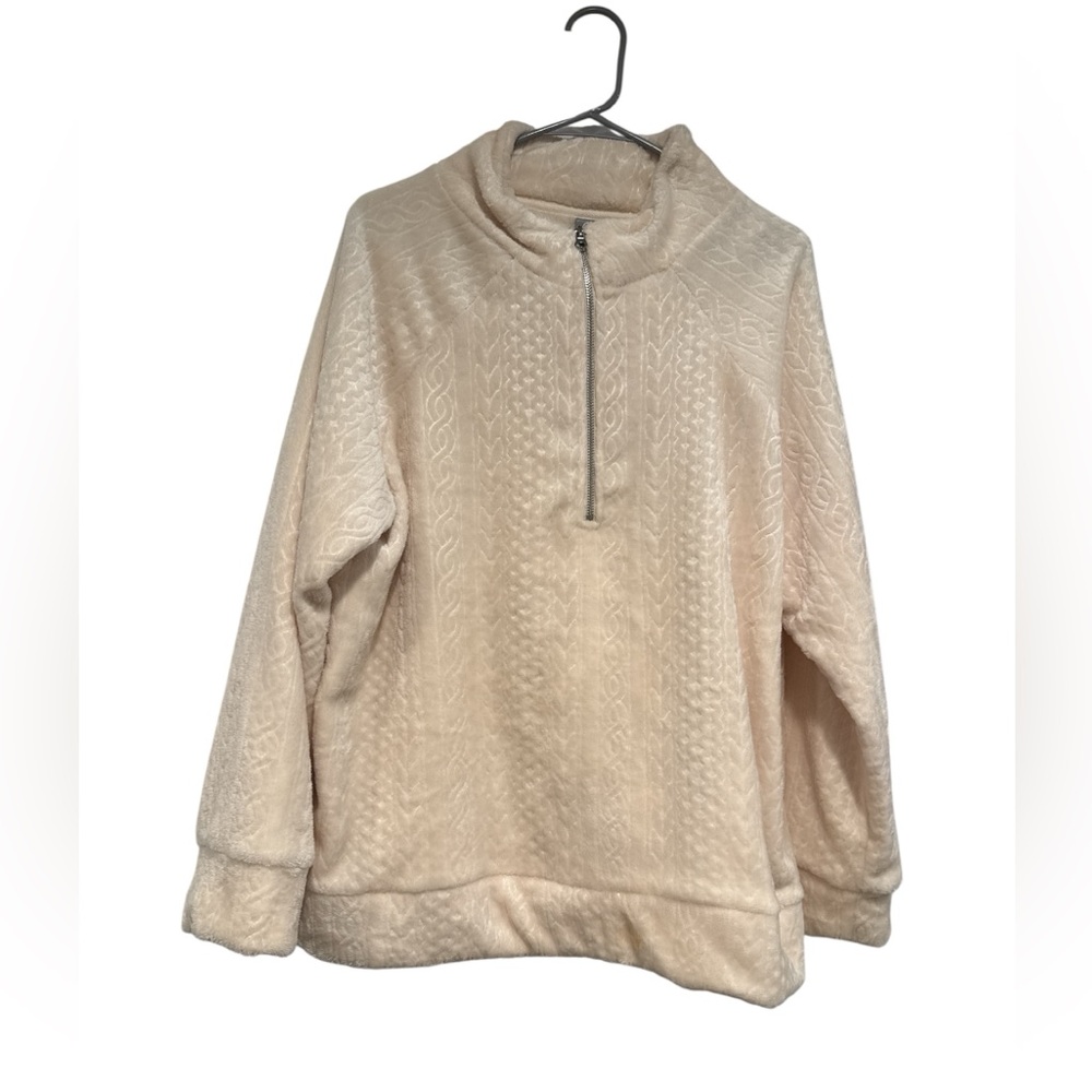 Daisy Fuentes Quarter-Zip Pullover Sweater NWOT